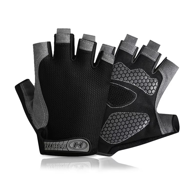 Ultimate Breathable Anti-Slip Fingerless Gloves for Summer Fitness, Cycling & Fishing - Unisex Design