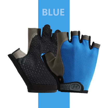 Ultimate Breathable Anti-Slip Fingerless Gloves for Summer Fitness, Cycling & Fishing - Unisex Design