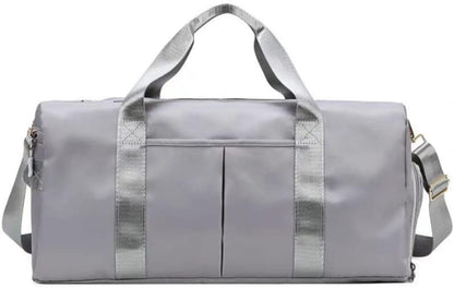 Premium Light Blue Gym Duffel Bag with Shoe Storage & Wet Pocket – Perfect for Sports & Travel