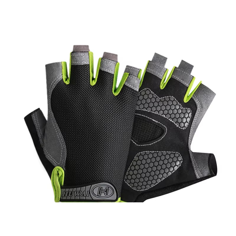 Ultimate Breathable Anti-Slip Fingerless Gloves for Summer Fitness, Cycling & Fishing - Unisex Design