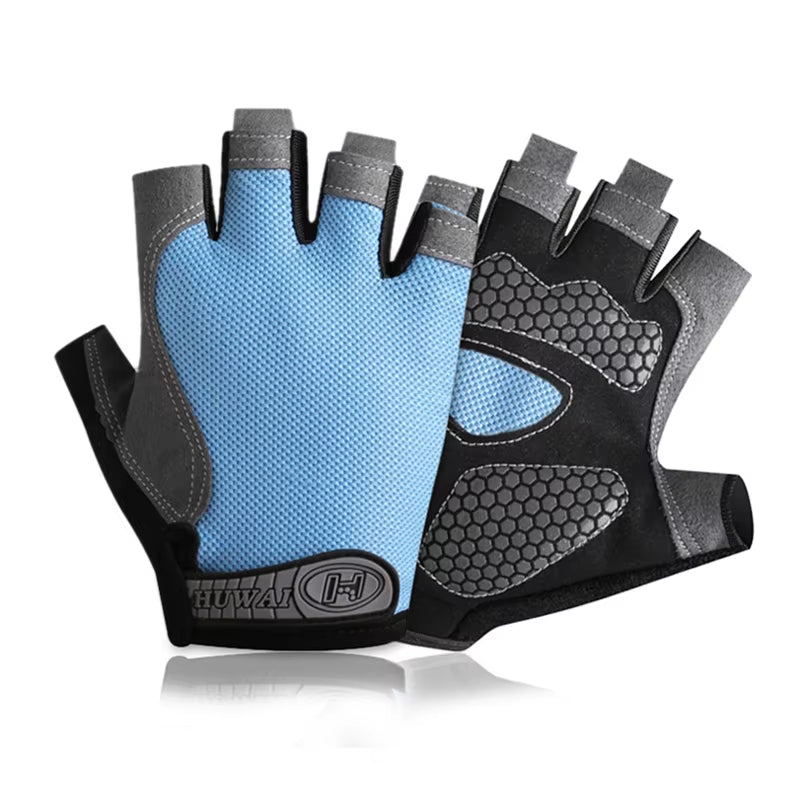 Ultimate Breathable Anti-Slip Fingerless Gloves for Summer Fitness, Cycling & Fishing - Unisex Design
