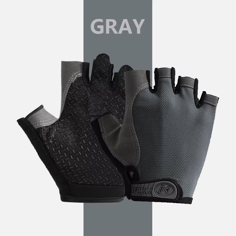 Ultimate Breathable Anti-Slip Fingerless Gloves for Summer Fitness, Cycling & Fishing - Unisex Design