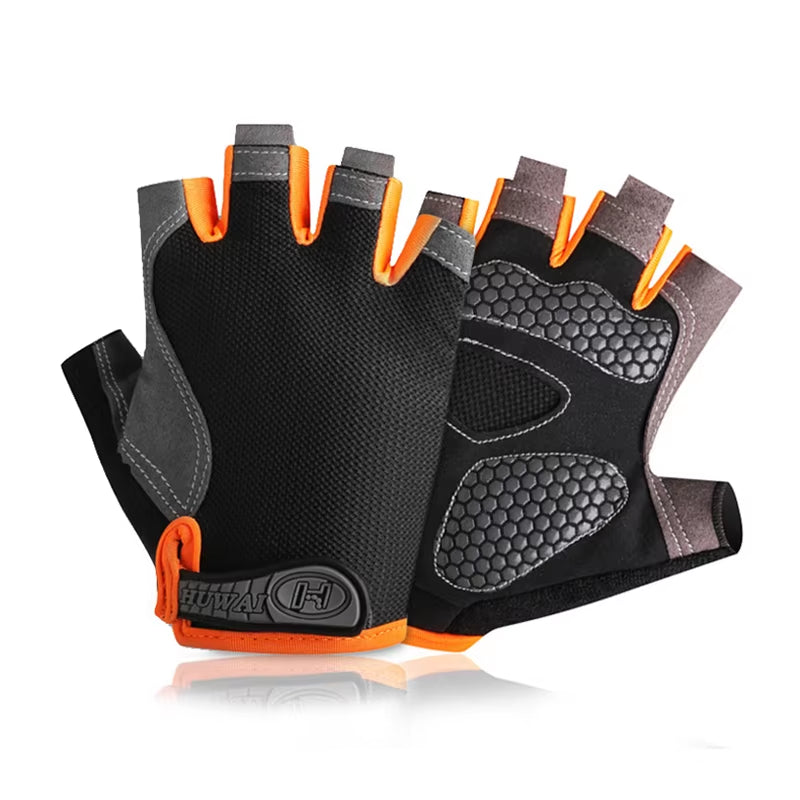 Ultimate Breathable Anti-Slip Fingerless Gloves for Summer Fitness, Cycling & Fishing - Unisex Design