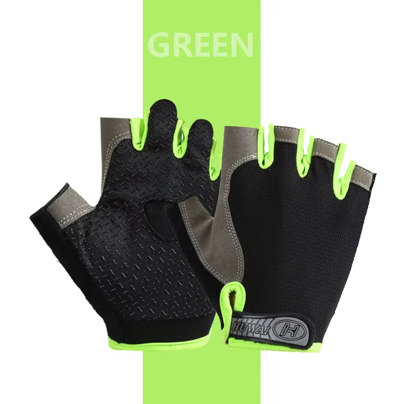 Ultimate Breathable Anti-Slip Fingerless Gloves for Summer Fitness, Cycling & Fishing - Unisex Design