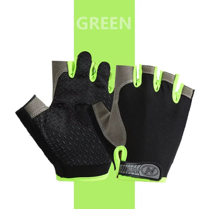Ultimate Breathable Anti-Slip Fingerless Gloves for Summer Fitness, Cycling & Fishing - Unisex Design